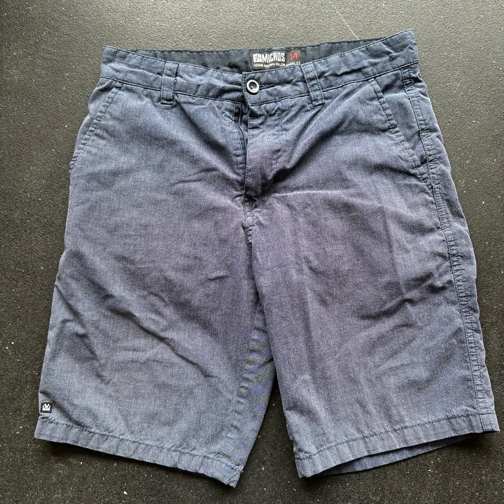 Micros shorts, size 14, tiny blue check